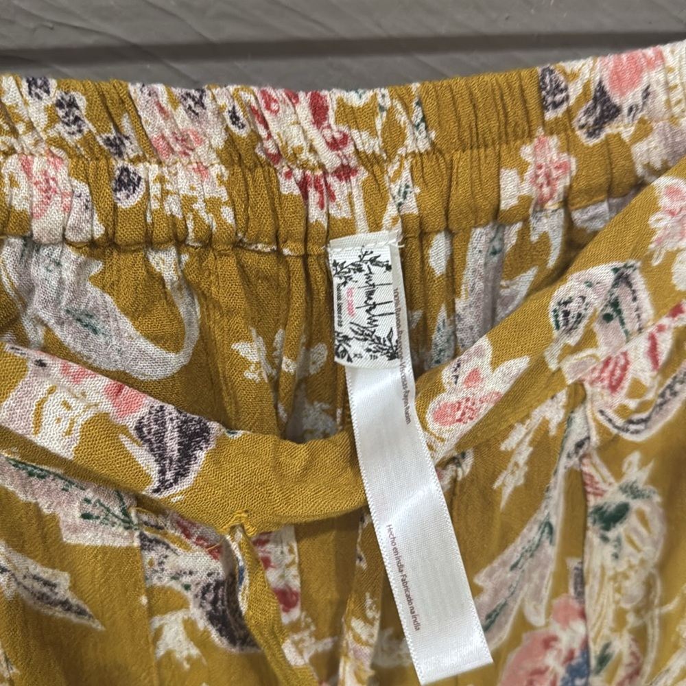 Floral Mustard Maxi Skirt - Picture 2 of 4